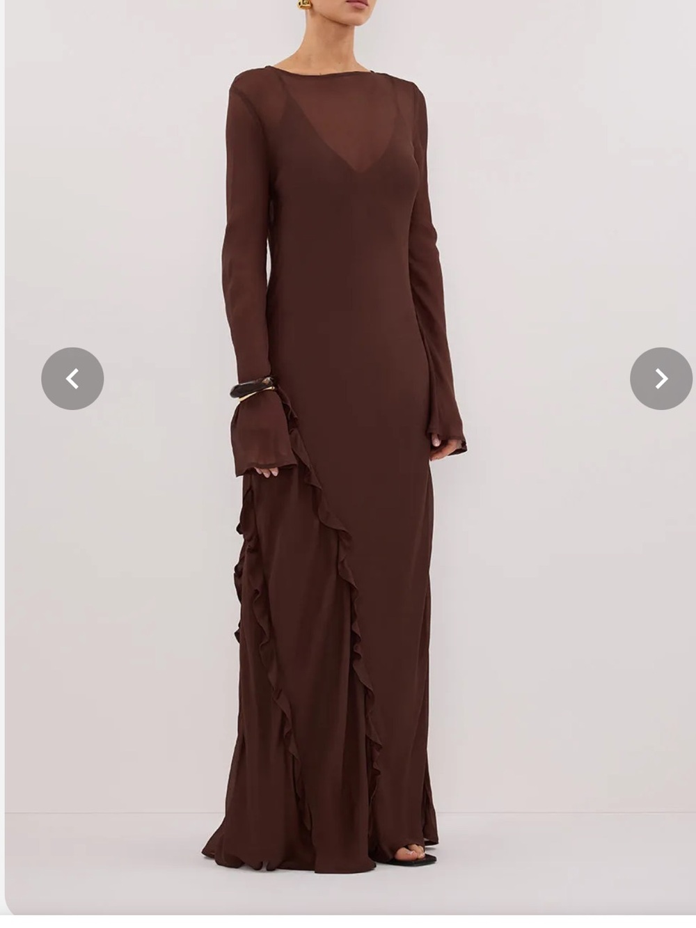 DISSH Marissa Chocolate Maxi Dress